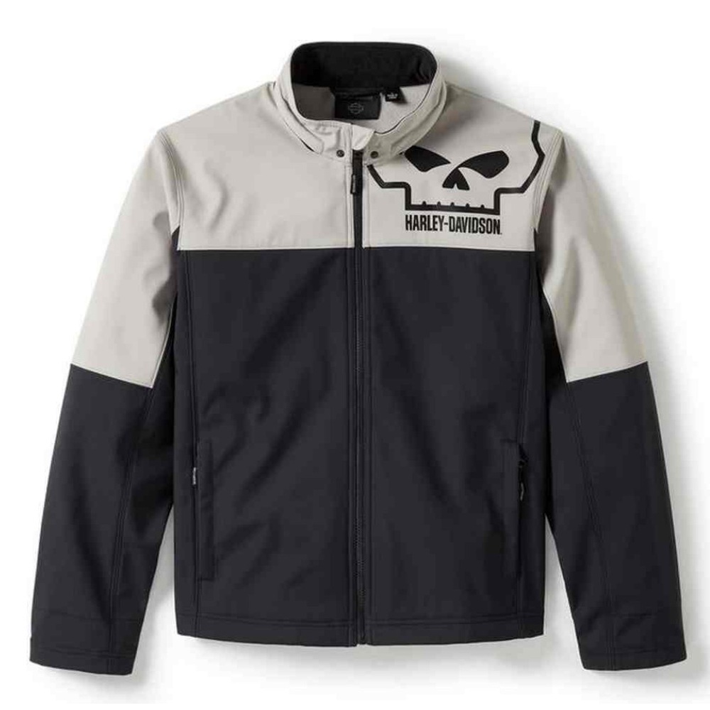 NWOT - HD - Willie G Skull Water Repellent Softshell Jacket (Size: L) - Picture 4 of 14